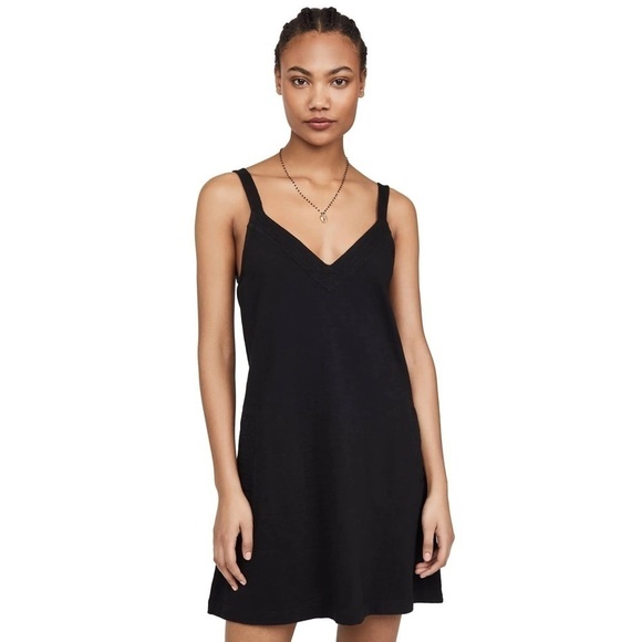 NATION LTD LARKIN A-LINE MINI DRESS IN JET BLACK - Picture 2 of 11
